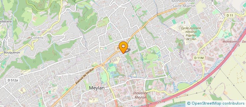 localisation de l'entreprise SCI MELIVIA  MEYLAN