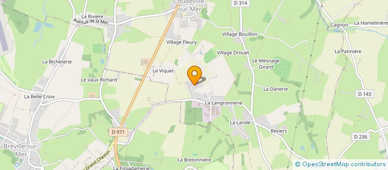 localisation de l'entreprise SCI MELKISHO  COUDEVILLE-SUR-MER