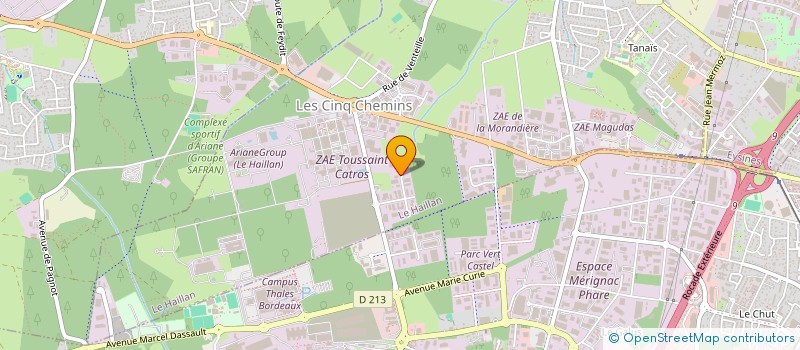 localisation de l'entreprise SCI MELL 33  LE HAILLAN