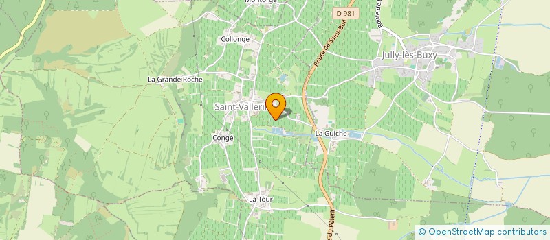 localisation de l'entreprise SCI MELL  SAINT-VALLERIN