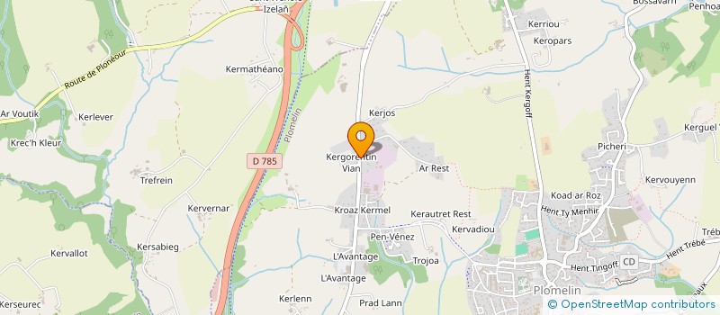 localisation de l'entreprise SCI MELL GWENN  PLOMELIN