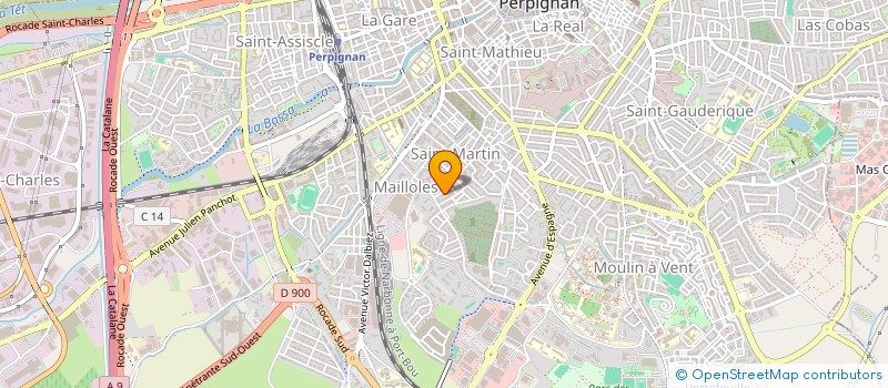 localisation de l'entreprise SCI MELLAKOU  PERPIGNAN