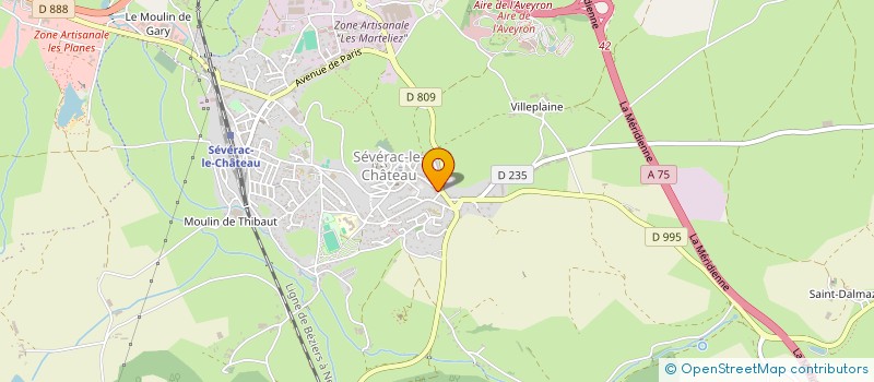 localisation de l'entreprise SCI MELLAN  SEVERAC D'AVEYRON