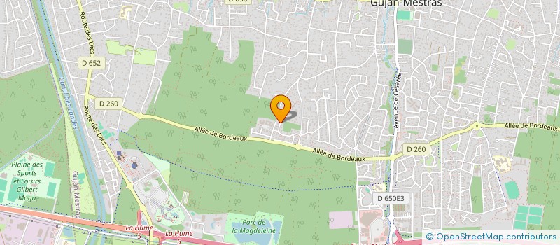 localisation de l'entreprise SCI MELLE-GAUDRE  GUJAN-MESTRAS