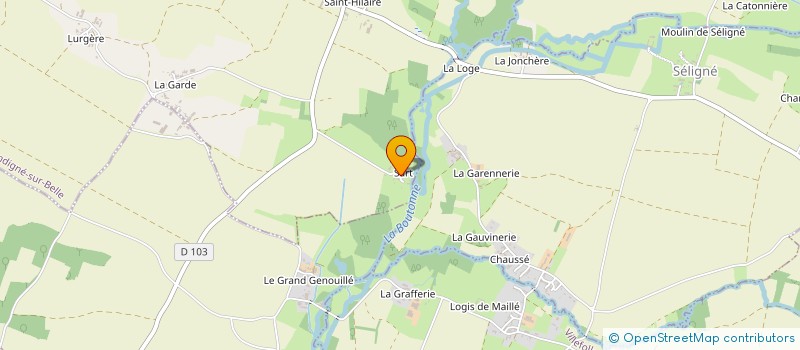 localisation de l'entreprise SCI MELLE LOCATION  SECONDIGNE-SUR-BELLE