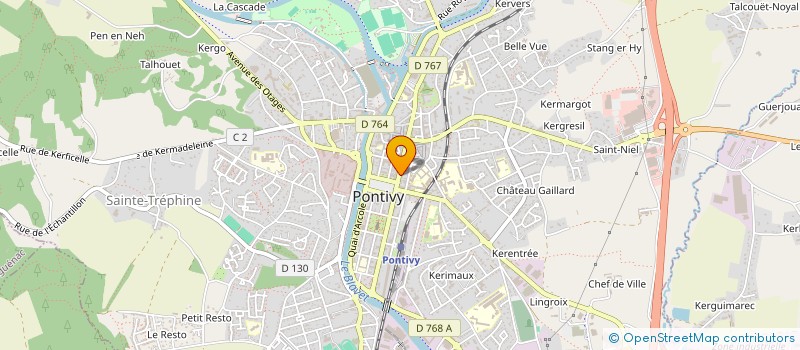 localisation de l'entreprise SCI MELLE PHOTO  PONTIVY