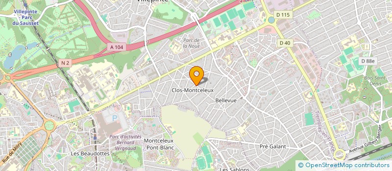 localisation de l'entreprise SCI MELLEGUE à VILLEPINTE