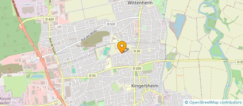 localisation de l'entreprise SCI MELLEJY  KINGERSHEIM