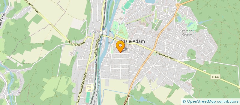 localisation de l'entreprise SCI MELLET MARTEL à L'ISLE-ADAM