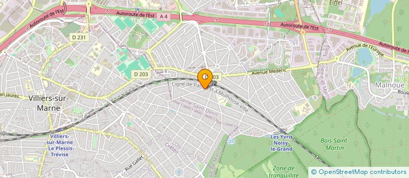localisation de l'entreprise SCI MELLIAM RIVIERA à NOISY-LE-GRAND