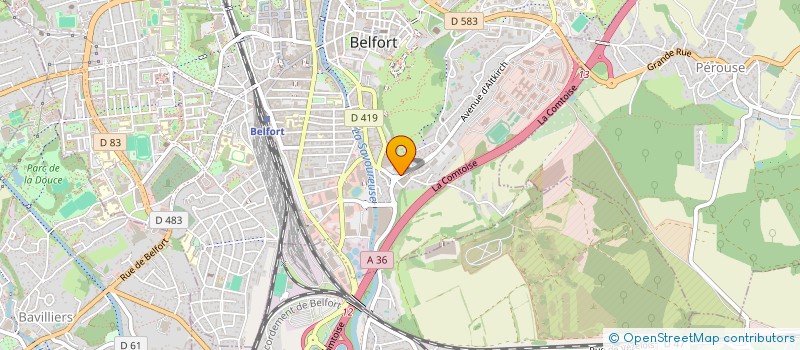 localisation de l'entreprise SCI MELLINA à BELFORT