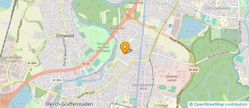 localisation de l'entreprise SCI MELLINET  ILLKIRCH-GRAFFENSTADEN