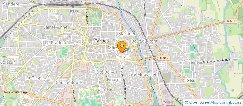 localisation de l'entreprise SCI MELLON BTP 65  TARBES