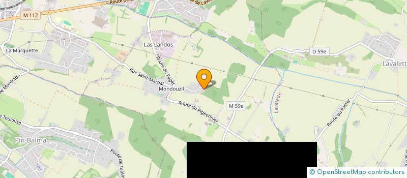 localisation de l'entreprise SCI MELLOW.  MONDOUZIL