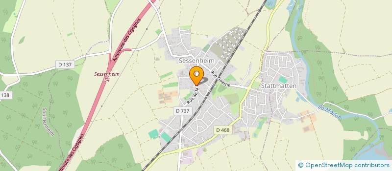 localisation de l'entreprise SCI MELLUC  SESSENHEIM