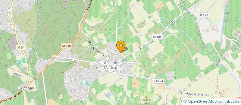 localisation de l'entreprise SCI MELLYS  SAINT-GENIES-DES-MOURGUES