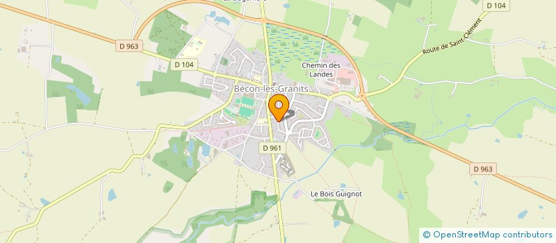 localisation de l'entreprise SCI MELN à BECON-LES-GRANITS
