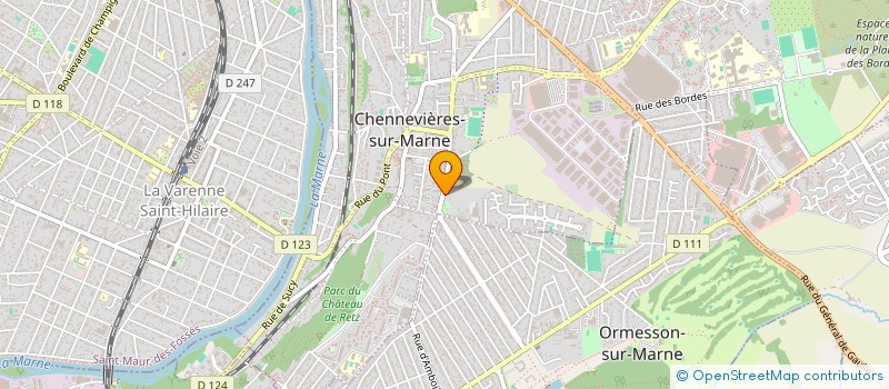 localisation de l'entreprise SCI  MELO  CHENNEVIERES-SUR-MARNE