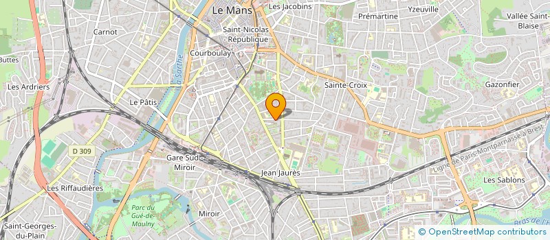 localisation de l'entreprise SCI MELOCOTON  LE MANS