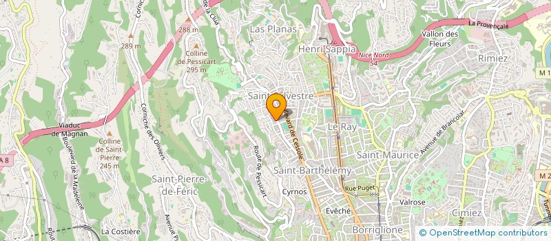 localisation de l'entreprise SCI MELODIE à NICE