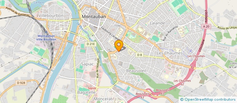 localisation de l'entreprise SCI MELODIE  MONTAUBAN