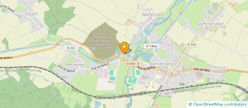 localisation de l'entreprise SCI MELODIE  RETZWILLER