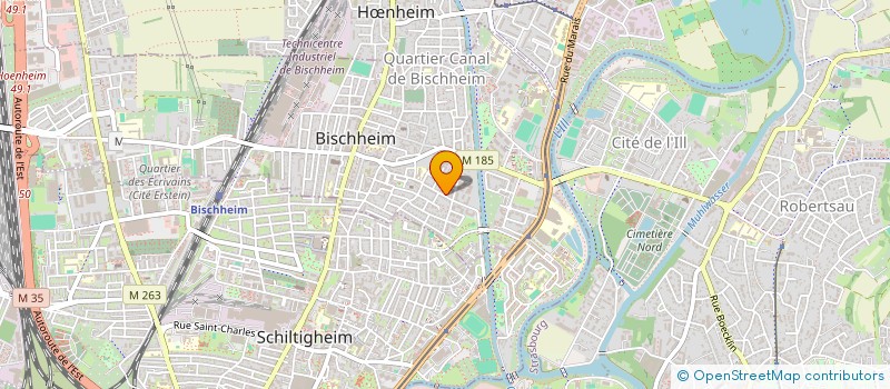 localisation de l'entreprise SCI MELODIE  BISCHHEIM