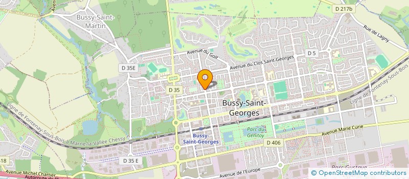 localisation de l'entreprise SCI MELODIE REMI  BUSSY-SAINT-GEORGES