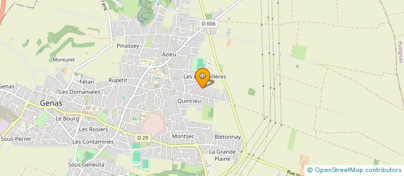 localisation de l'entreprise SCI MELODY  GENAS