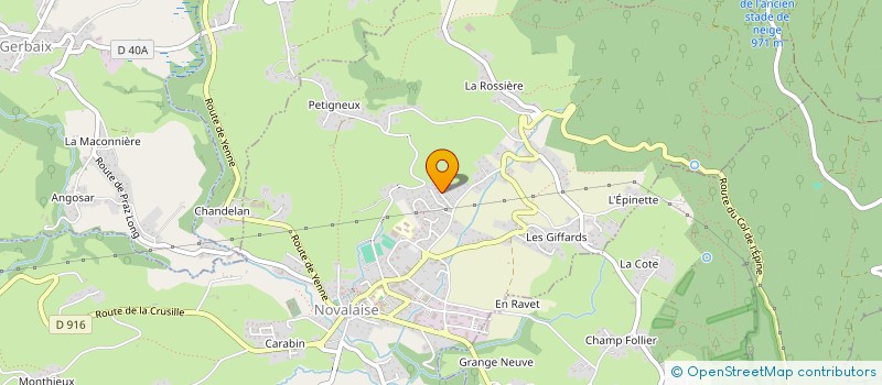 localisation de l'entreprise SCI MELOE  NOVALAISE