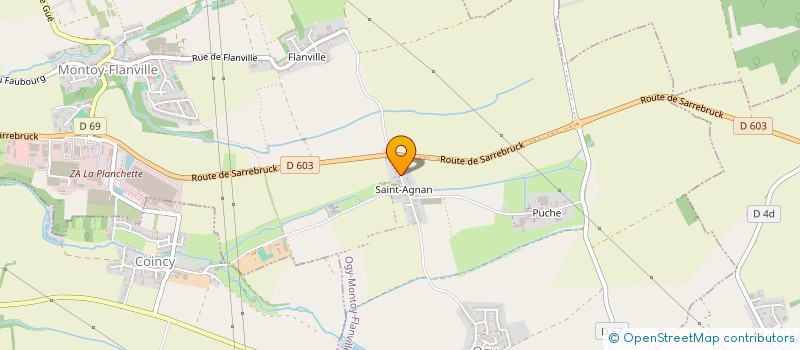 localisation de l'entreprise SCI MELOR  SANRY-SUR-NIED