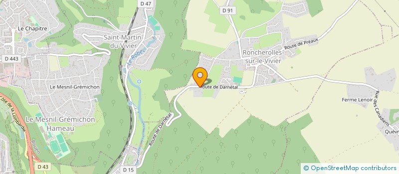 localisation de l'entreprise SCI MELPADAMA  RONCHEROLLES-SUR-LE-VIVIER