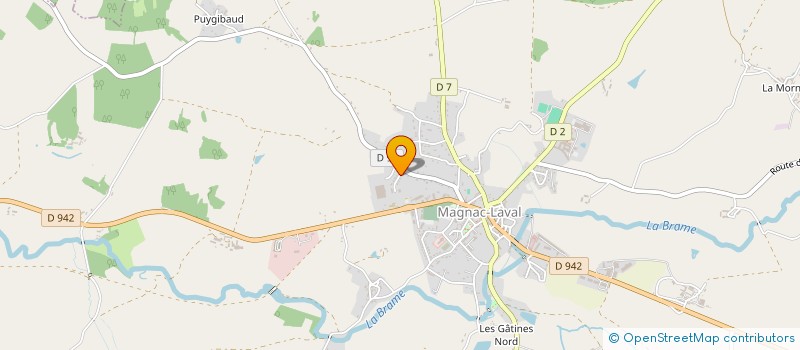 localisation de l'entreprise SCI MELPAIL  MAGNAC-LAVAL