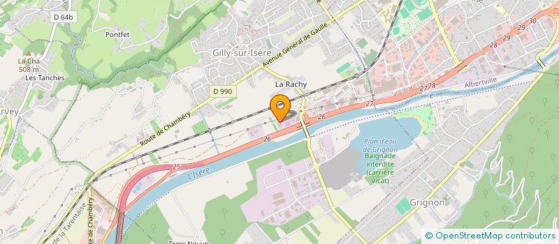 localisation de l'entreprise SCI MELROSE  GILLY-SUR-ISERE