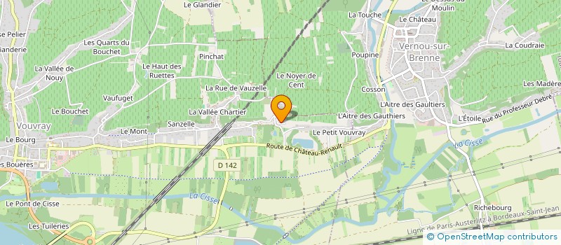 localisation de l'entreprise SCI MELROSE à VOUVRAY