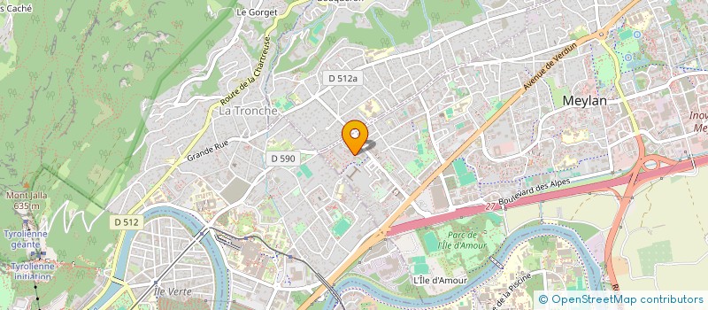 localisation de l'entreprise SCI MELROSE  MEYLAN