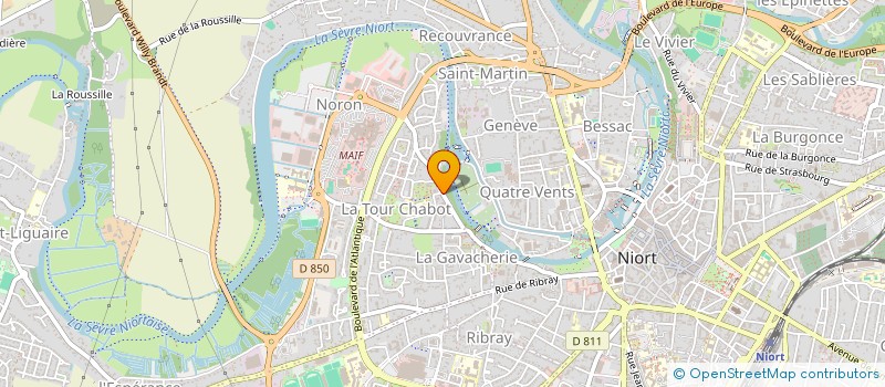 localisation de l'entreprise SCI MELT à NIORT