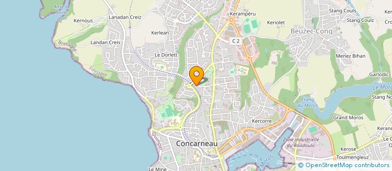 localisation de l'entreprise SCI MELUCAT  CONCARNEAU