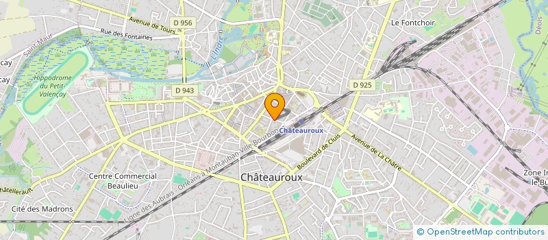 localisation de l'entreprise SCI MELUHU  CHATEAUROUX