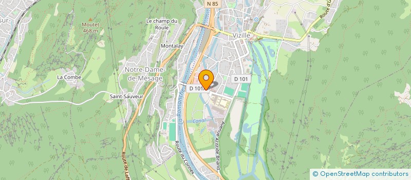 localisation de l'entreprise SCI MELUS  VIZILLE