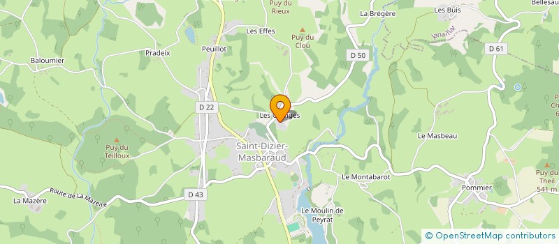 localisation de l'entreprise SCI MELUSINE à SAINT-JUNIEN-LA-BREGERE