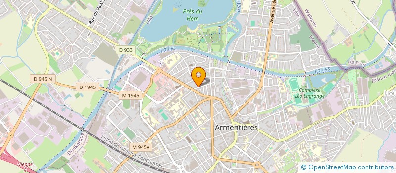 localisation de l'entreprise SCI MELUSINE DE BAILLEUL  ARMENTIERES