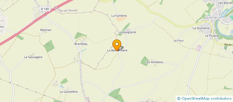 localisation de l'entreprise SCI MELUVET IMMO  JAZENEUIL