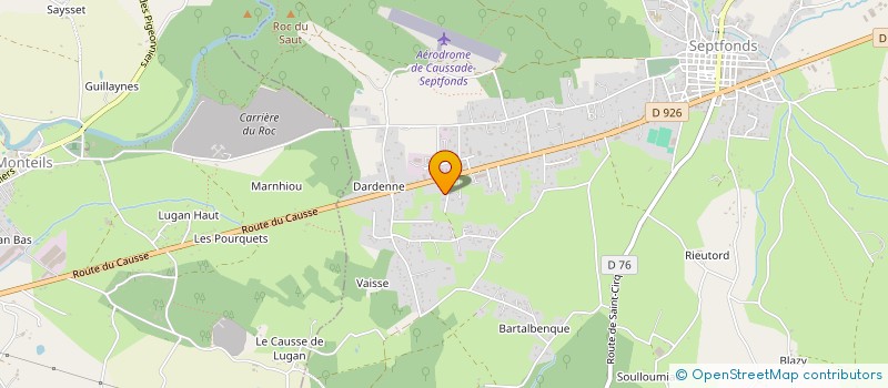 localisation de l'entreprise SCI MELVIN  SEPTFONDS