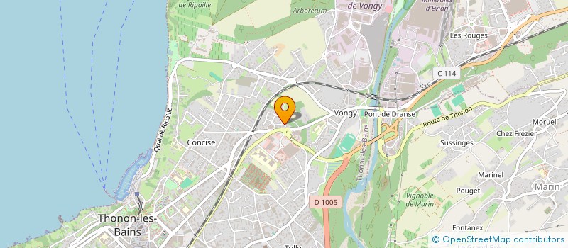localisation de l'entreprise SCI MELVIN à THONON-LES-BAINS