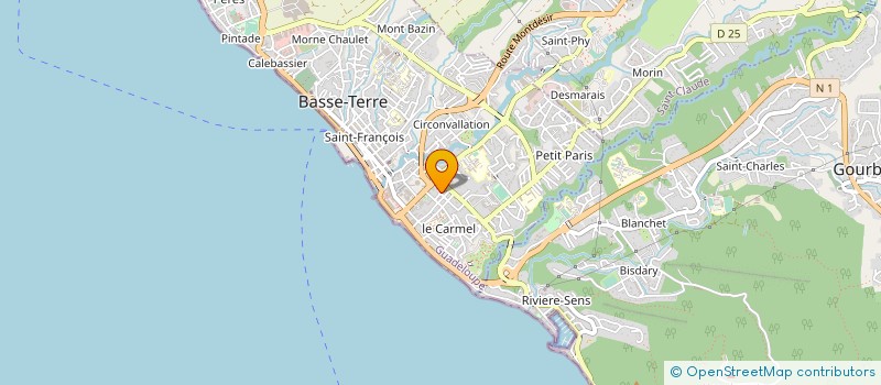 localisation de l'entreprise SCI MELYMAD à BASSE-TERRE