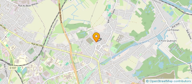 localisation de l'entreprise SCI MELYNA  BEUVRY