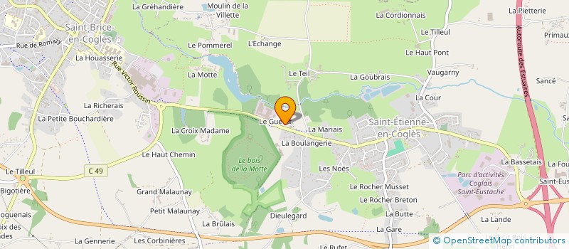 localisation de l'entreprise SCI MEM  MAEN ROCH