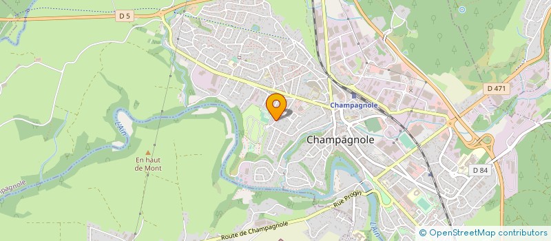 localisation de l'entreprise SCI MEMASA  CHAMPAGNOLE