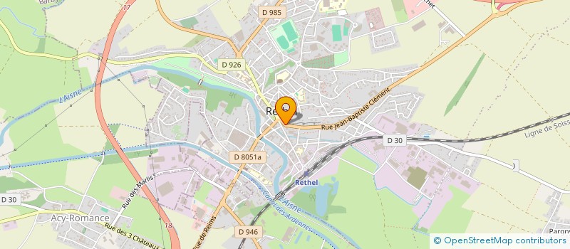 localisation de l'entreprise SCI MEMEN  RETHEL